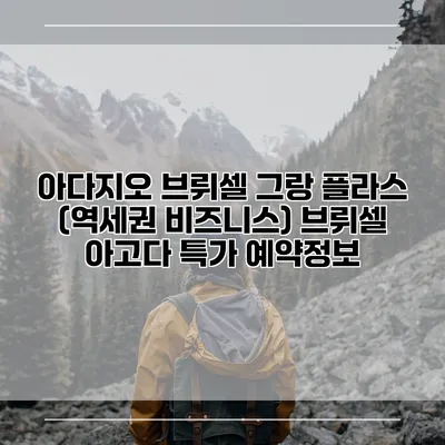 아다지오 브뤼셀 그랑 플라스 (역세권 비즈니스) 브뤼셀 아고다 특가 예약정보