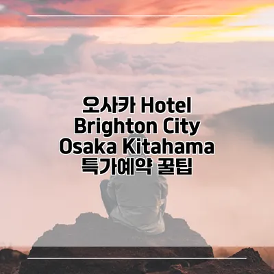 오사카 Hotel Brighton City Osaka Kitahama 특가예약 꿀팁
