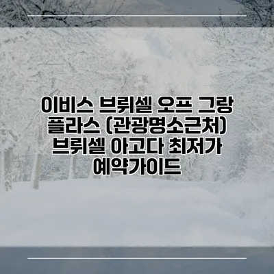 이비스 브뤼셀 오프 그랑 플라스 (관광명소근처) 브뤼셀 아고다 최저가 예약가이드