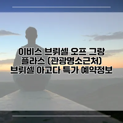 이비스 브뤼셀 오프 그랑 플라스 (관광명소근처) 브뤼셀 아고다 특가 예약정보
