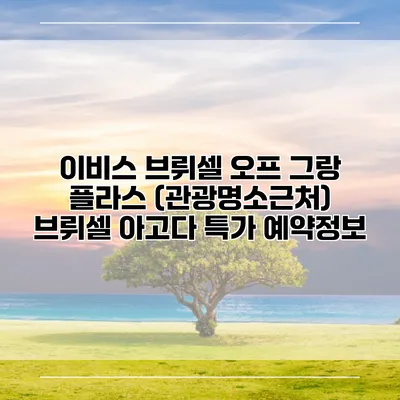 이비스 브뤼셀 오프 그랑 플라스 (관광명소근처) 브뤼셀 아고다 특가 예약정보