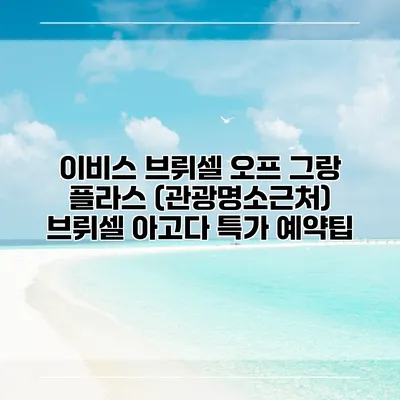 이비스 브뤼셀 오프 그랑 플라스 (관광명소근처) 브뤼셀 아고다 특가 예약팁