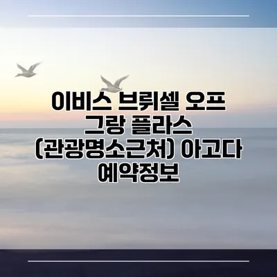 이비스 브뤼셀 오프 그랑 플라스 (관광명소근처) 아고다 예약정보