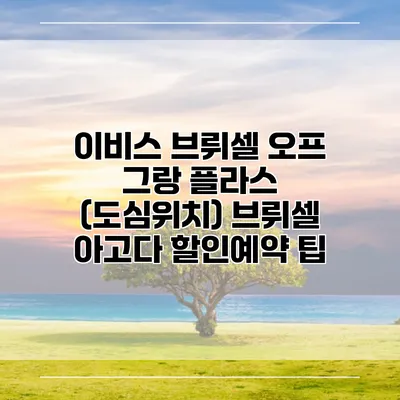 이비스 브뤼셀 오프 그랑 플라스 (도심위치) 브뤼셀 아고다 할인예약 팁