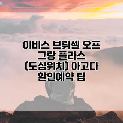 이비스 브뤼셀 오프 그랑 플라스 (도심위치) 아고다 할인예약 팁
