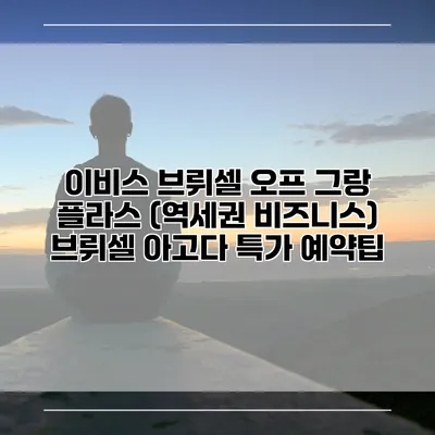 이비스 브뤼셀 오프 그랑 플라스 (역세권 비즈니스) 브뤼셀 아고다 특가 예약팁
