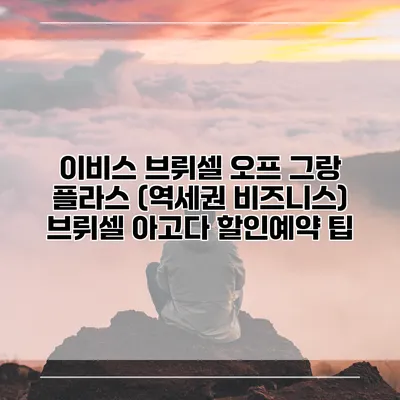 이비스 브뤼셀 오프 그랑 플라스 (역세권 비즈니스) 브뤼셀 아고다 할인예약 팁
