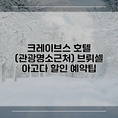 크레이브스 호텔 (관광명소근처) 브뤼셀 아고다 할인 예약팁