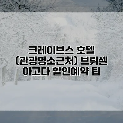 크레이브스 호텔 (관광명소근처) 브뤼셀 아고다 할인예약 팁