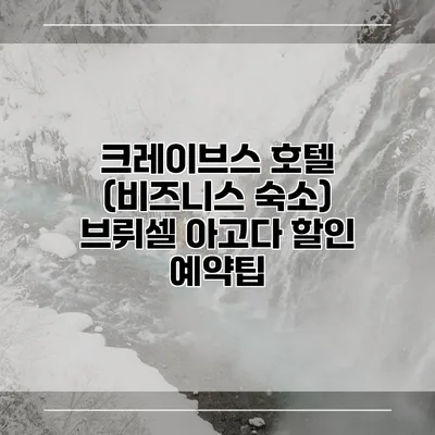 크레이브스 호텔 (비즈니스 숙소) 브뤼셀 아고다 할인 예약팁