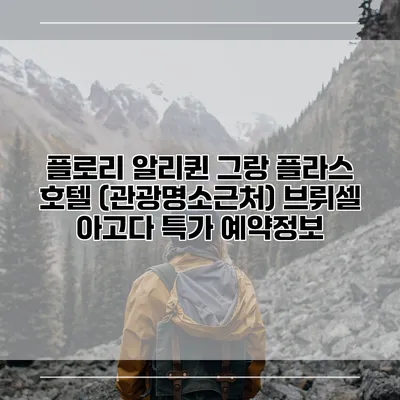 플로리 알리퀸 그랑 플라스 호텔 (관광명소근처) 브뤼셀 아고다 특가 예약정보
