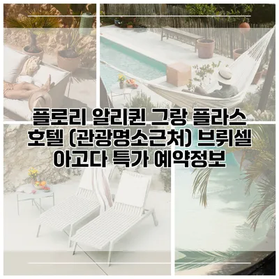 플로리 알리퀸 그랑 플라스 호텔 (관광명소근처) 브뤼셀 아고다 특가 예약정보