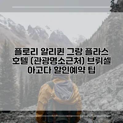 플로리 알리퀸 그랑 플라스 호텔 (관광명소근처) 브뤼셀 아고다 할인예약 팁