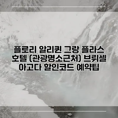 플로리 알리퀸 그랑 플라스 호텔 (관광명소근처) 브뤼셀 아고다 할인코드 예약팁