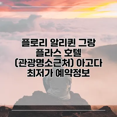 플로리 알리퀸 그랑 플라스 호텔 (관광명소근처) 아고다 최저가 예약정보