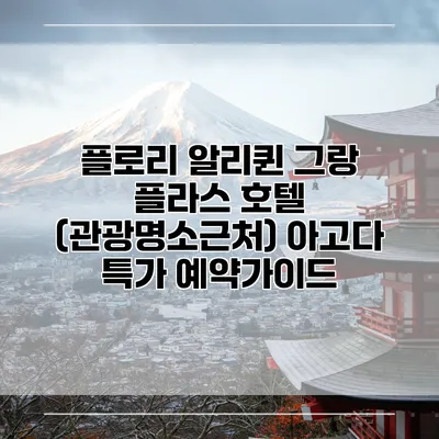 플로리 알리퀸 그랑 플라스 호텔 (관광명소근처) 아고다 특가 예약가이드