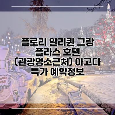 플로리 알리퀸 그랑 플라스 호텔 (관광명소근처) 아고다 특가 예약정보