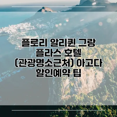 플로리 알리퀸 그랑 플라스 호텔 (관광명소근처) 아고다 할인예약 팁