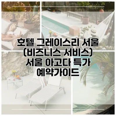 호텔 그레이스리 서울 (비즈니스 서비스) 서울 아고다 특가 예약가이드