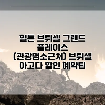 힐튼 브뤼셀 그랜드 플레이스 (관광명소근처) 브뤼셀 아고다 할인 예약팁