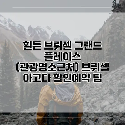 힐튼 브뤼셀 그랜드 플레이스 (관광명소근처) 브뤼셀 아고다 할인예약 팁