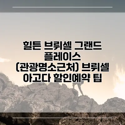 힐튼 브뤼셀 그랜드 플레이스 (관광명소근처) 브뤼셀 아고다 할인예약 팁