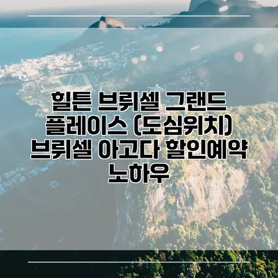 힐튼 브뤼셀 그랜드 플레이스 (도심위치) 브뤼셀 아고다 할인예약 노하우