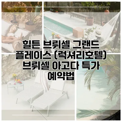 힐튼 브뤼셀 그랜드 플레이스 (럭셔리호텔) 브뤼셀 아고다 특가 예약법